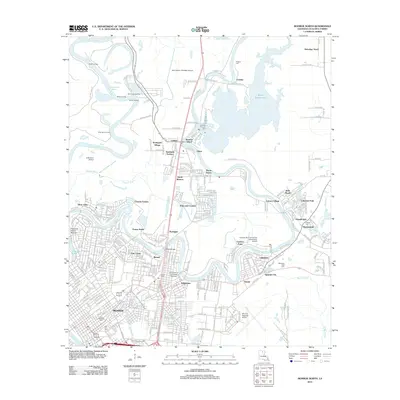 2012 Map of Monroe North, 2012 Print