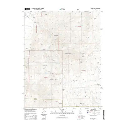 2014 Map of Monroe Peak, 2014 Print
