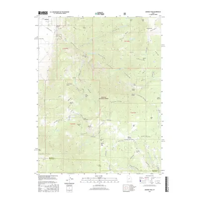 2017 Map of Monroe Peak, 2017 Print
