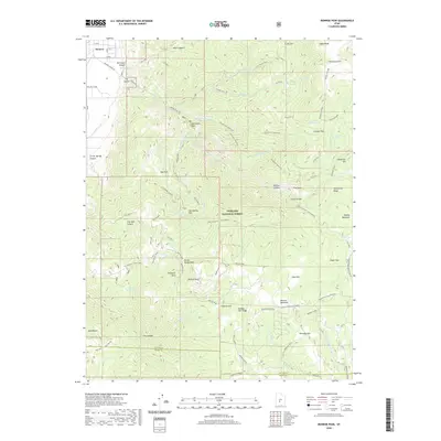 2020 Map of Monroe Peak, 2020 Print