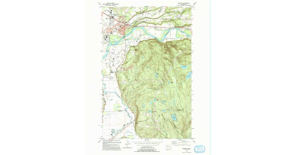 1993 Map of Monroe, WA — High-Res | Pastmaps