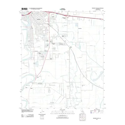 2012 Map of Monroe South, 2012 Print