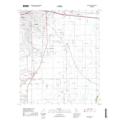 2018 Map of Monroe South, 2018 Print