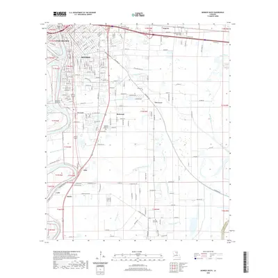 2020 Map of Monroe South, 2020 Print