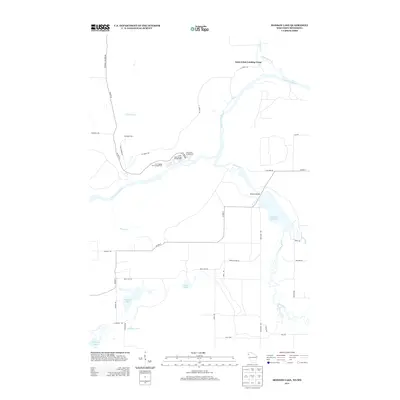 2013 Map of Monson Lake, 2013 Print