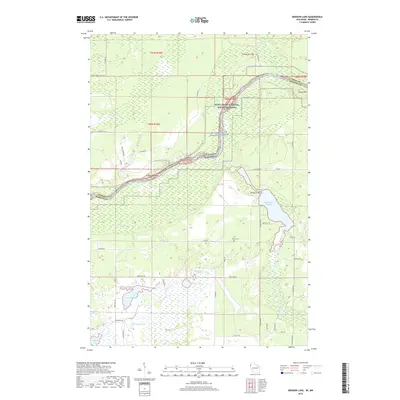 2019 Map of Monson Lake, 2019 Print