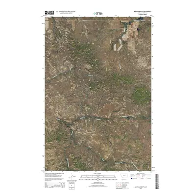 2014 Map of Montague Butte, 2014 Print