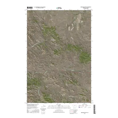 2017 Map of Montague Butte, 2017 Print