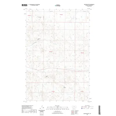 2020 Map of Montague Butte, 2020 Print