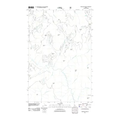 2011 Map of Montana Peak, 2011 Print