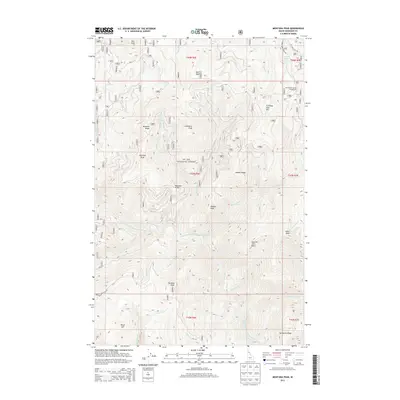 2013 Map of Montana Peak, 2013 Print