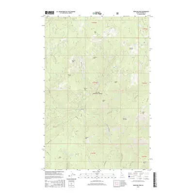 2017 Map of Montana Peak, 2017 Print
