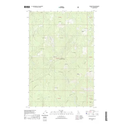 2020 Map of Montana Peak, 2020 Print