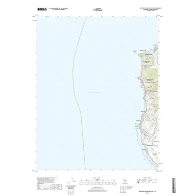 2018 Map of Montara Mountain OE W, 2018 Print