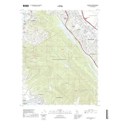 2018 Map of Montara Mountain, 2018 Print