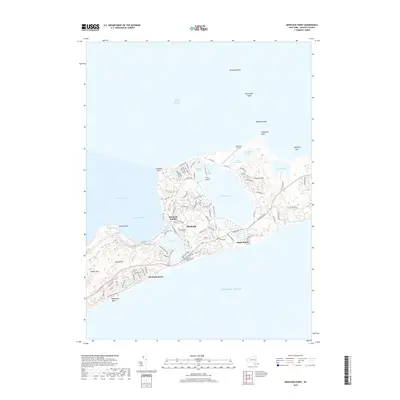 2019 Map of Montauk Point, 2019 Print