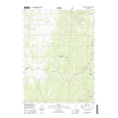 2017 Map of Monte Cristo Peak, 2017 Print