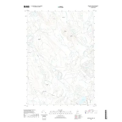 2018 Map of Montegail Pond, 2018 Print