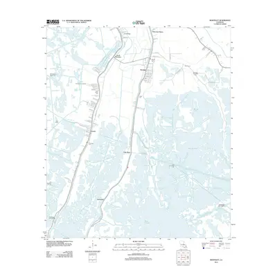 2012 Map of Montegut, 2012 Print