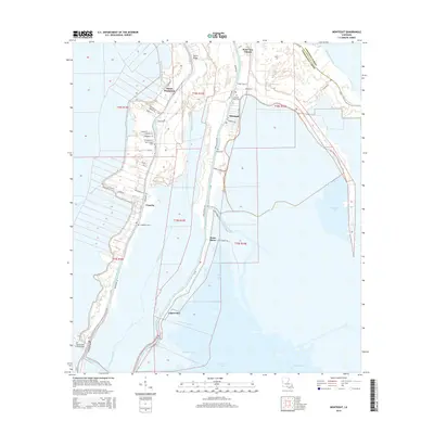 2015 Map of Montegut, 2015 Print