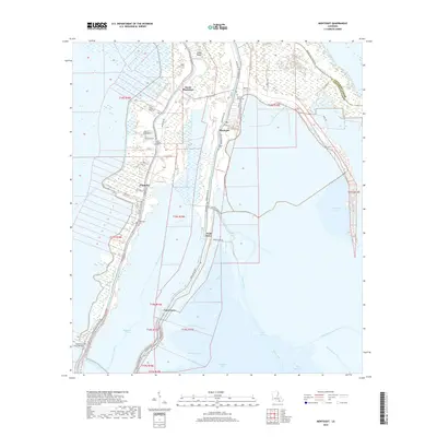2018 Map of Montegut, 2018 Print