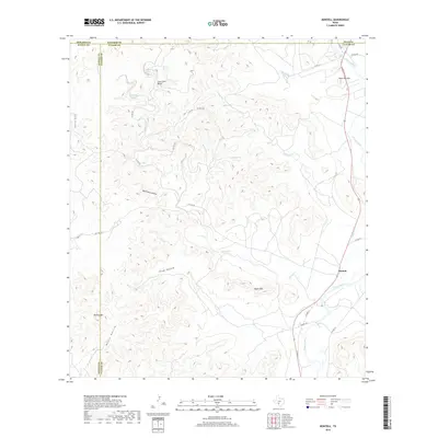 2019 Map of Montell, 2019 Print