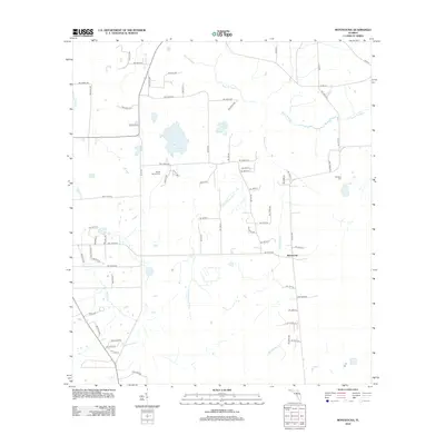 2012 Map of Monteocha, 2012 Print