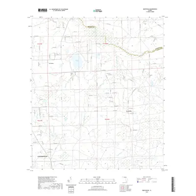 2018 Map of Monteocha, 2018 Print