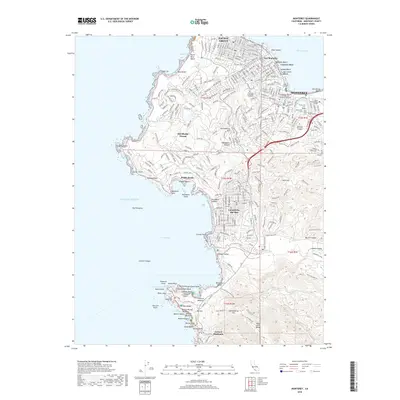 2018 Map of Monterey, 2018 Print