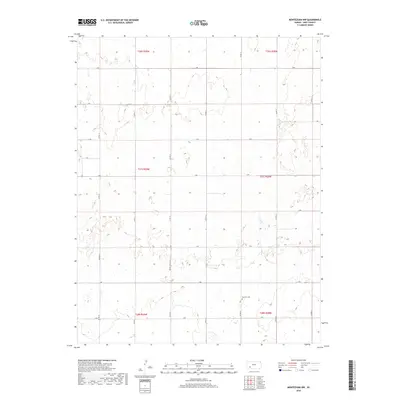 2018 Map of Montezuma NW, 2018 Print