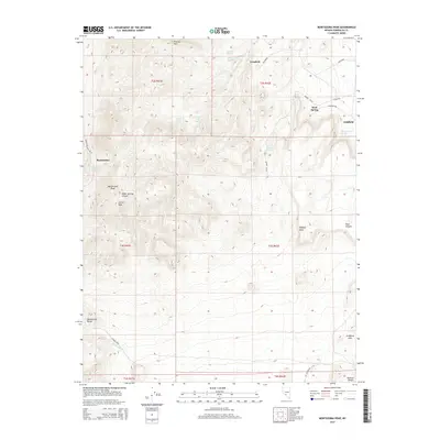 2014 Map of Montezuma Peak, 2014 Print