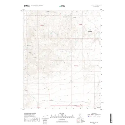 2018 Map of Montezuma Peak, 2018 Print