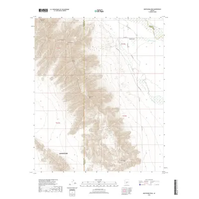 2018 Map of Montezuma Peak, 2018 Print