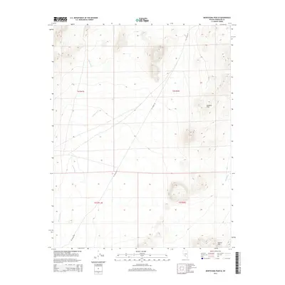 2014 Map of Montezuma Peak SE, 2014 Print