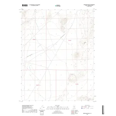 2018 Map of Montezuma Peak SE, 2018 Print