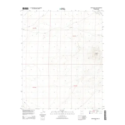 2014 Map of Montezumas Chair, 2014 Print