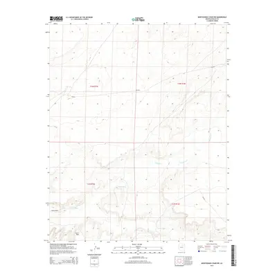 2014 Map of Montezumas Chair NW, 2014 Print