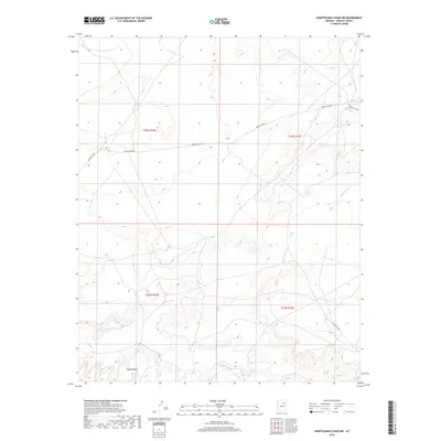 2018 Map of Montezumas Chair NW, 2018 Print