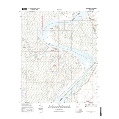 2017 Map of Montgomery Island, 2017 Print