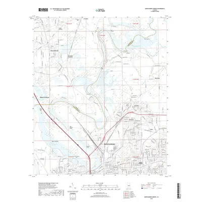 2018 Map of Montgomery North, 2018 Print