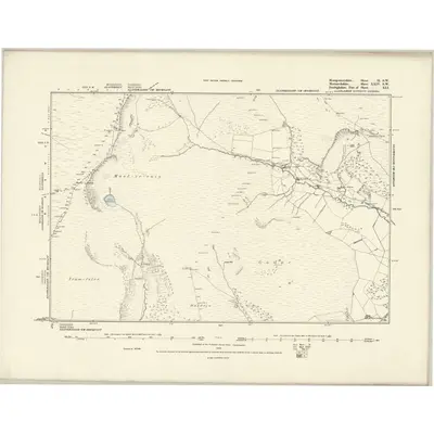 1875 Map of Montgomeryshire II.SW, 1888 Print