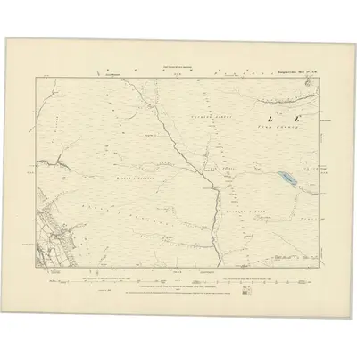 1885 Map of Montgomeryshire IV.SW, 1886 Print
