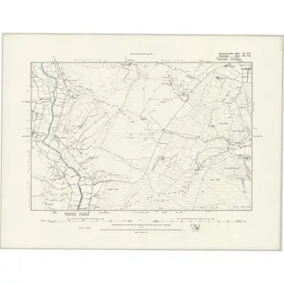 1885 Map of Montgomeryshire LI.NE, 1888 Print