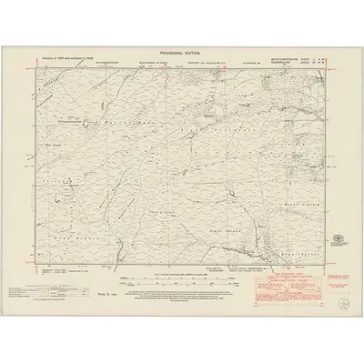 1948 Map of Montgomeryshire LI.NW, 1953 Print