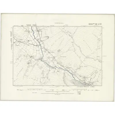 1885 Map of Montgomeryshire LI.SE, 1889 Print