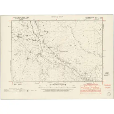 1948 Map of Montgomeryshire LI.SE, 1953 Print