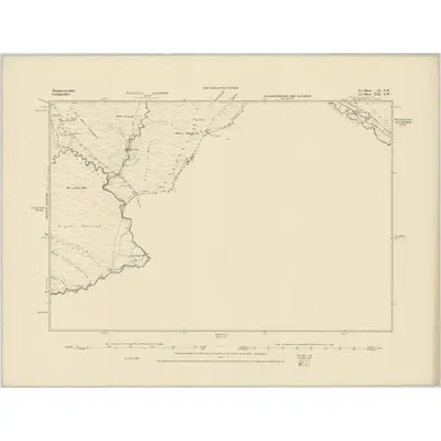 1885 Map of Montgomeryshire LI.SW, 1886 Print