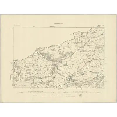 1884 Map of Montgomeryshire X.NW