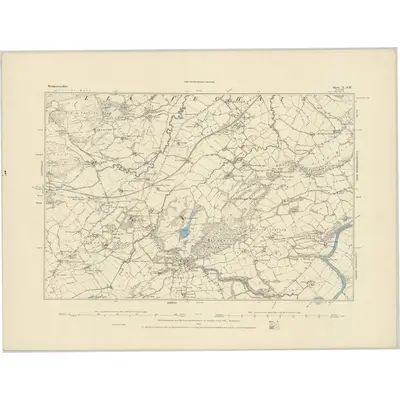 1884 Map of Montgomeryshire X.SW