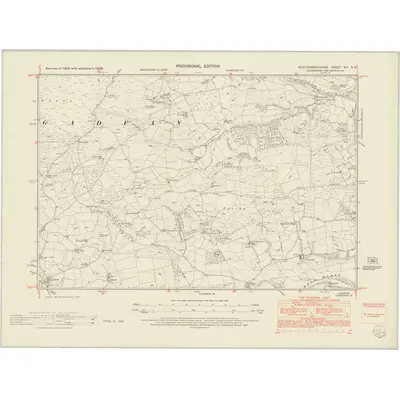 1949 Map of Montgomeryshire XIII.SE, 1953 Print